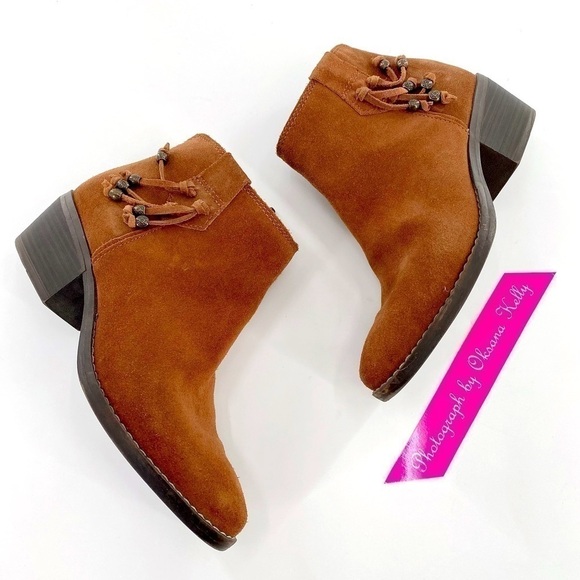 White Mountain Havana Hazel Suede Ankle Boots 6 M - Picture 4 of 10